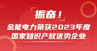 振奋！金能电力荣获2023年度国家知识产权优势企业